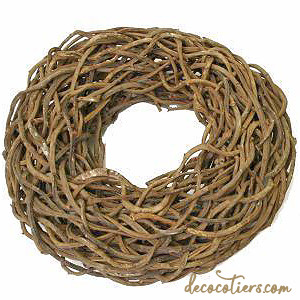 « Magnifique couronne de branchages, 65 cm »