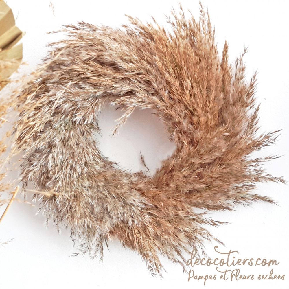 « Belle couronne de pampas, 30 cm »