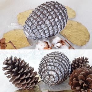 « Belle pomme de pin sculptée »