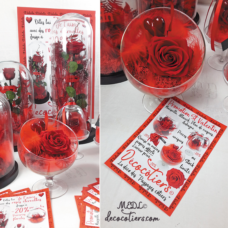 Pour lui dire « Je t'aime » : « Une rose éternelle dans sa charmante coupe »