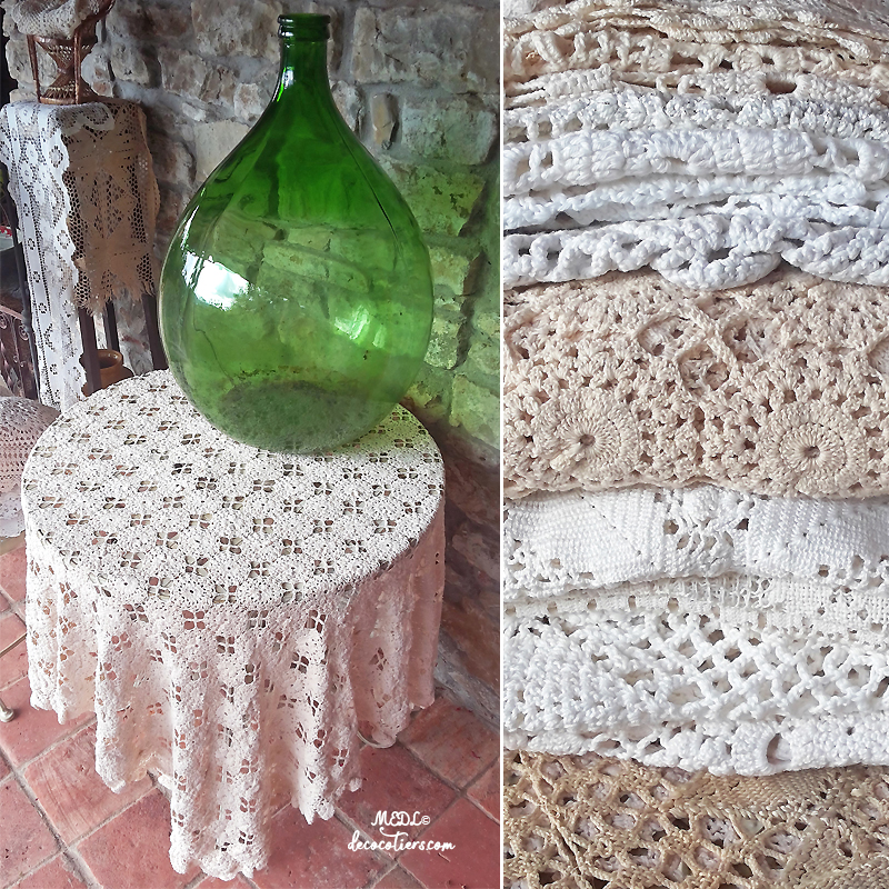 « Superbe nappe rectangulaire crochetée à la main »