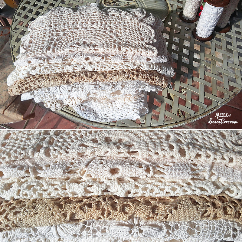 « Magnifique nappe ronde crochetée à la main »